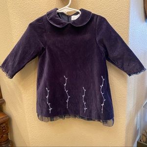JACADI Velvet Dress Size 18 Months